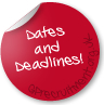 Recruitment DATES and Deadlines!